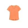 FILA Pickleball Heathered Short Sleeve V-Neck (W) (Orange) -Pickleball Shop CFPWTE ORG