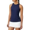 FILA Essentials Full Coverage Tank (W) (Navy) -Pickleball Shop CFWK42 NVY 1