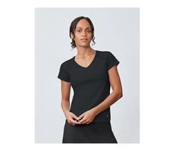 FILA Core Short Sleeve Team Top (W) (Black)