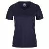 FILA Essentials Short Sleeve V-Neck (W) (Navy) -Pickleball Shop CFWT10 NVY