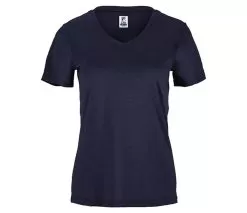 FILA Essentials Short Sleeve V-Neck (W) (Navy)