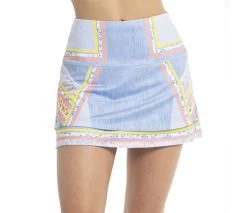 Lucky In Love Long Blossom Skirt (W) (Light Denim)