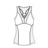 Lucky In Love Blossom Tank (W) (White) -Pickleball Shop CLL005 WHT