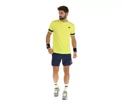Lotto Superrapida Pickleball V Tee (M) (Yellow)