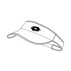 Lotto Performance Visor (W) (White) -Pickleball Shop CLOVW1 WHT