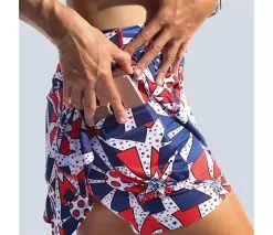 Pickleball Bella United We Dink A-Line Skort (W) (Red/White/Blue) -Pickleball Shop CPBE1J RED 3
