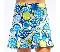 Pickleball Bella Dink 1 Drop Pleat Skort (W) (Blue)