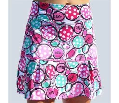 Pickleball Bella Dink 2 Drop Pleat Skort (W) (Pink)