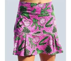 Pickleball Bella Cactus Makes Perfect 2 Drop Pleat Skort (W) (Fuchsia)