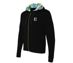 Pickleball Bella Dink 1 Full Zip Hoodie (W) (Black)