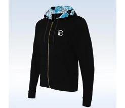 Pickleball Bella Graffiti 2 Full Zip Hoodie (W) (Black)
