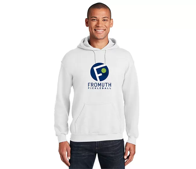 Fromuth Pickleball Circle Logo Hoodie (M) (White) 3 Fromuth Pickleball Circle Logo Hoodie (M) (White)