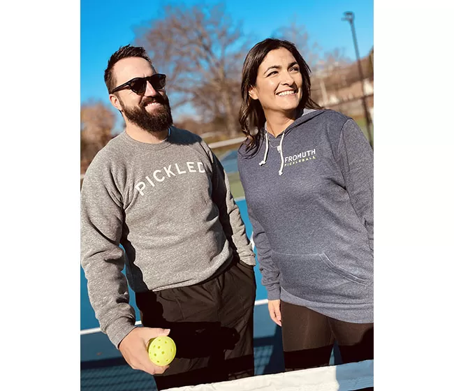 Fromuth Pickleball Eco-Fleece Hooded Sweatshirt (M) (Navy) 4 Fromuth Pickleball Eco-Fleece Hooded Sweatshirt (M) (Navy) - Image 2