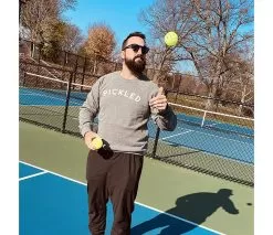 Fromuth Pickleball Pickled Raglan Sweatshirt (M) (Grey) -Pickleball Shop CPF33 GRY 3