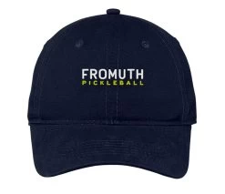 Fromuth Pickleball Brushed Canvas Logo Cap (Navy)