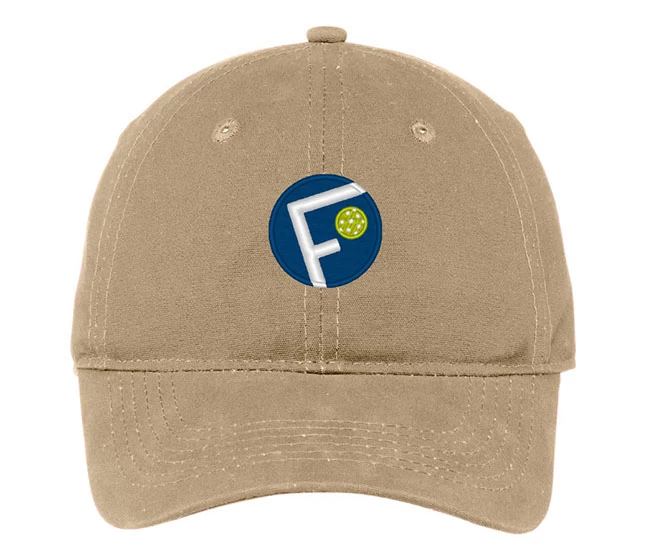 Fromuth Pickleball Brushed Canvas Circle Cap (Khaki) 3 Fromuth Pickleball Brushed Canvas Circle Cap (Khaki)