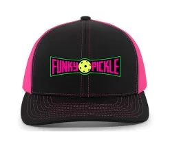 Funky Pickle Trucker Snapback Cap (U) (Black/Pink)