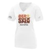FILA PPA Red Rock Open V-Neck Tee (W) 2 FILA PPA Red Rock Open V-Neck Tee (W) -Pickleball Shop CPPAB5 WHT