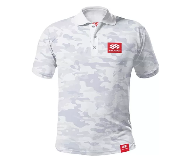 Selkirk Red Label Camo Polo (M)(White) 3 Selkirk Red Label Camo Polo (M)(White)