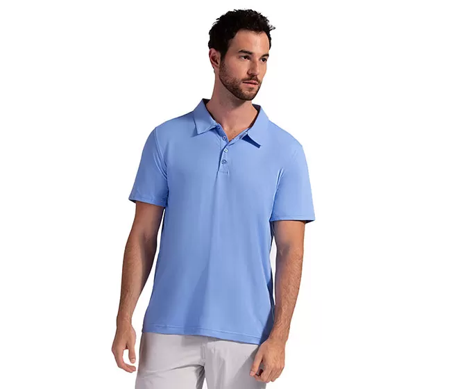 BloqUV Short Sleeve Polo (M) (Indigo) 3 BloqUV Short Sleeve Polo (M) (Indigo)