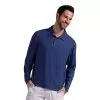 BloqUV Long Sleeve Polo (M) (Navy) -Pickleball Shop CUVMP3 NVY 1