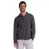 BloqUV Long Sleeve Polo (M) (Grey) -Pickleball Shop CUVMP4 GRY 1