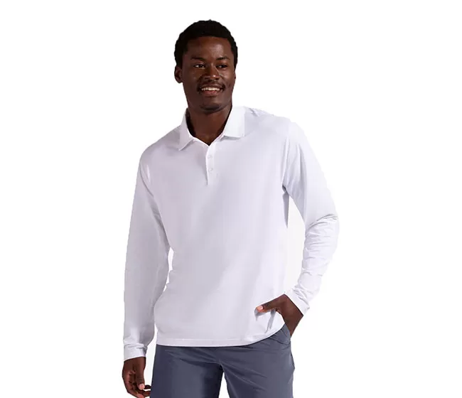BloqUV Long Sleeve Polo (M) (White) 3 BloqUV Long Sleeve Polo (M) (White)