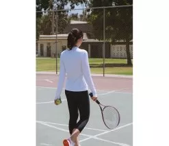 BloqUV 24/7 Long Sleeve Top (W) (White) -Pickleball Shop CUVWT1 WHT 3