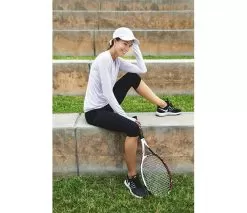 BloqUV Long Sleeve Pullover (W) (White) -Pickleball Shop CUVWT5 WHT 3