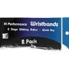 Tourna Hi-Performance Wristband (2 Pair) (Black) -Pickleball Shop CUWBH BLK
