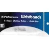 Tourna Hi-Performance Wristband (2 Pair) (White) 1 Tourna Hi-Performance Wristband (2 Pair) (White) -Pickleball Shop CUWBH WHT