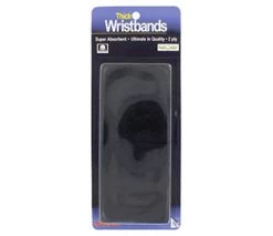 Tourna Unique Superthick Wristbands(2X) (Black)