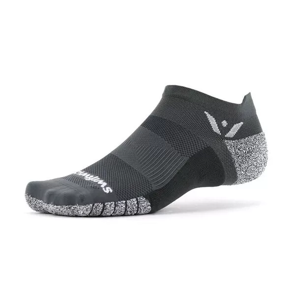Swiftwick Flite XT Zero Tab No Show (Grey) 3 Swiftwick Flite XT Zero Tab No Show (Grey)