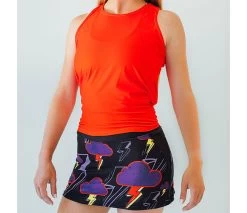 Faye+Florie Tie Back Tank (W) (Red)