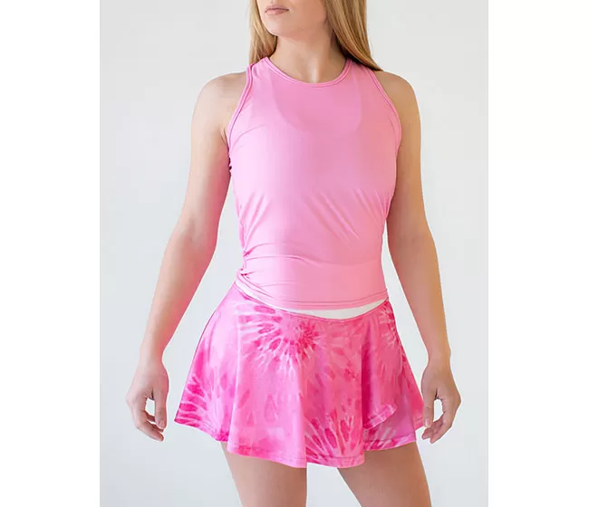 Faye+Florie Tie Back Tank (W) (Palm Pink) 4 Faye+Florie Tie Back Tank (W) (Palm Pink) - Image 2