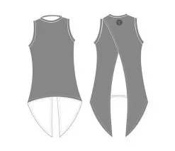 Faye+Florie Tie Back Tank (W) (Grey)