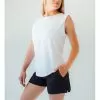 Faye+Florie Muscle Tank (W) 1 Faye+Florie Muscle Tank (W) -Pickleball Shop CYF0A WHT 1