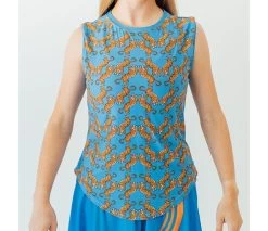 Faye+Florie Tiger Print Muscle Tank (W)