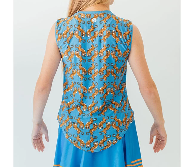 Faye+Florie Tiger Print Muscle Tank (W) 4 Faye+Florie Tiger Print Muscle Tank (W) - Image 2