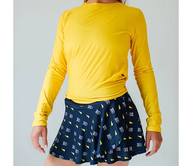 Faye+Florie Tie Back Long Sleeve Top (W) (Yellow) 3 Faye+Florie Tie Back Long Sleeve Top (W) (Yellow)