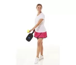 Faye+Florie V-Neck Short Sleeve Top (W) (White)