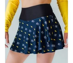 Faye+Florie Lightning Skull Print Holly Skirt (W) (Navy)