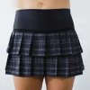 Faye+Florie Black Plaid Lisa Skirt (W) (Black) 1 Faye+Florie Black Plaid Lisa Skirt (W) (Black) -Pickleball Shop CYF39 BLK 1