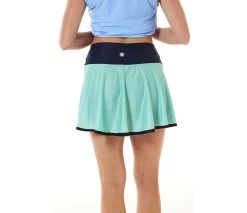 Faye+Florie Seafoam And Navy Holly Skirt (W) (Green) -Pickleball Shop CYF3E GRN 3