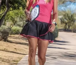 Faye+Florie Black And Pink Stripe Holly Skirt (W)