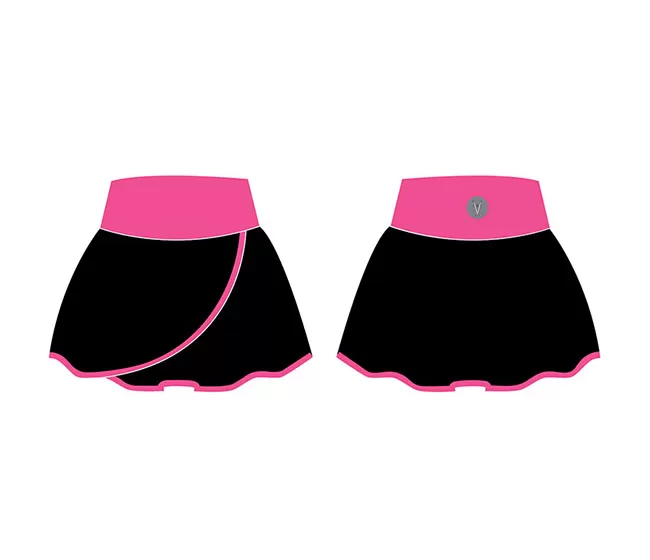 Faye+Florie Black And Pink Stripe Holly Skirt (W) 4 Faye+Florie Black And Pink Stripe Holly Skirt (W) - Image 2