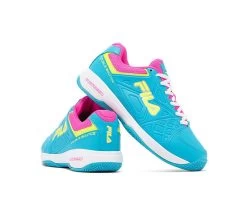 FILA Double Bounce 3 Pickleball (W) (Turquoise Blue) -Pickleball Shop JFWDB7 BLU 3