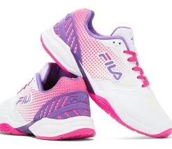 FILA Volley Zone Pickleball (W) (White/Pink) -Pickleball Shop JFWVZ4 WHT 4