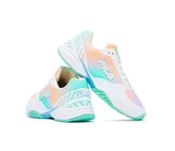 FILA Volley Zone Tie Dye Pickleball (W) (White/Peach) -Pickleball Shop JFWVZ6 WHT 4