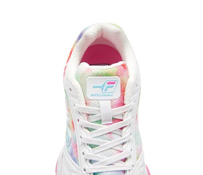 FILA Volley Zone Tie Dye Pickleball (W) (White/Multi) 4 FILA Volley Zone Tie Dye Pickleball (W) (White/Multi) - Image 2
